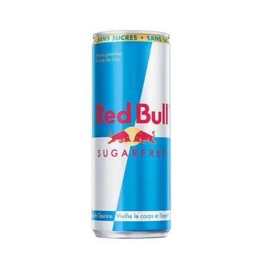 Canette Red Bull 33cl + 5 goûts différents