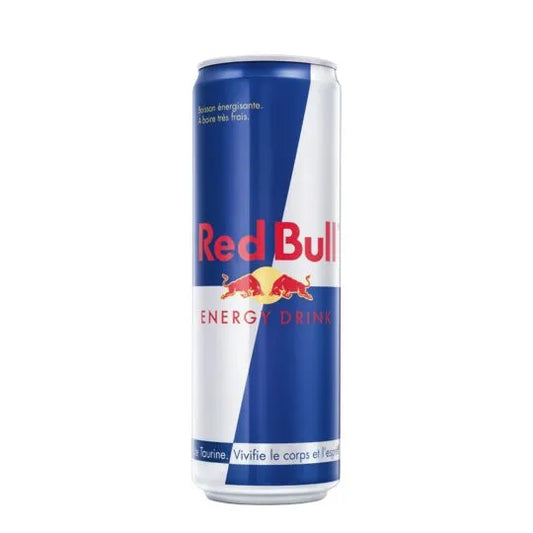 Canette Red Bull 33cl + 5 goûts différents