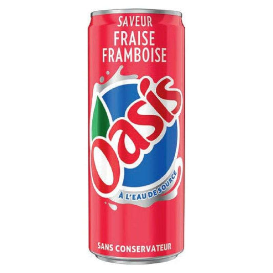 Canette Oasis Fraise Framboise 33cl