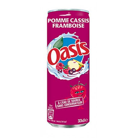 Canette Oasis Pomme Cassis Framboise 33cl